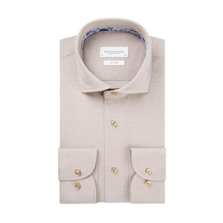 Profuomo Shirt F , Beige , Heren , Maat: L