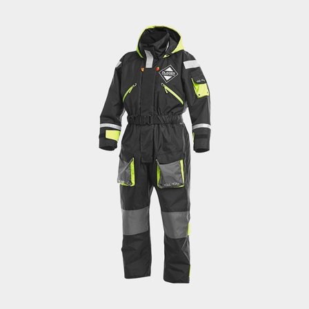 Flytoverall / flytdräkt Fladen Fishing 845XB 50N, svart, Large (80 - 100 kg)