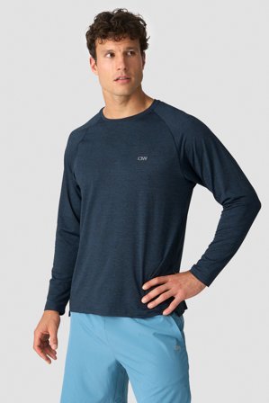 Training Mesh Long Sleeve Men Teal