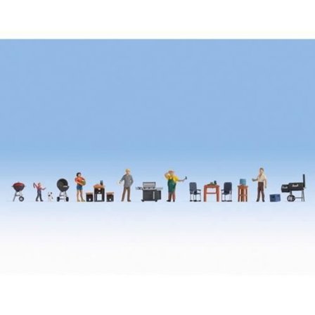 Figurer - NOCH - GRILLFEST - Flerfärgad - HO (1:87) - Kille/Tjej