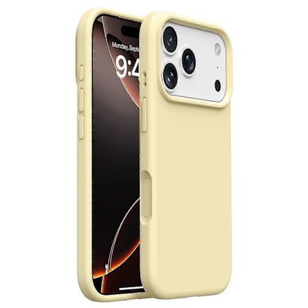 iPhone 17 Pro Max -kotelo, pehmeä mikrokuituvuori, nestemäinen silikoni + PC-kuori