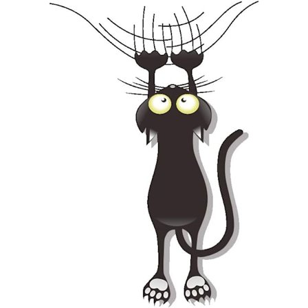 Katt Kløing Klatring Bil Klistremerker og Klistremerker Morsomme Søte Bil D