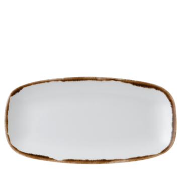 Tallrik Harvest Oval Vit