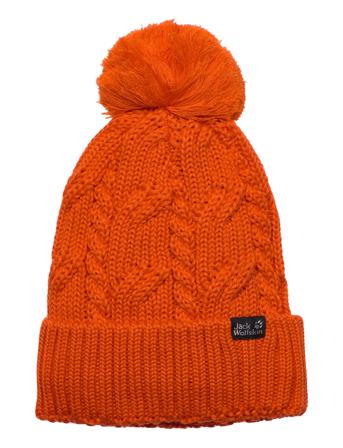 Stormlock Pompom Beanie Accessories Headwear Beanies Orange Jack Wolfskin