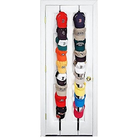 Cap Rack 2-pakninger - Holder opptil 16 caps for baseballcaps, ballcaps for bruk i to forskjellige rom. Utmerket oppbevaringsholder for ballcaps.