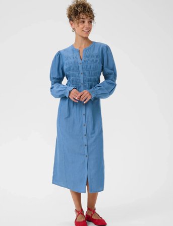 Cream Crkami Dress - Blue - 36