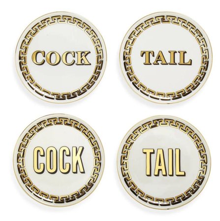 Jonathan Adler Cock Tail Coasters 4pk