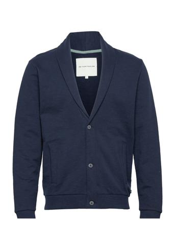 Casual Sweat Cardigan Blue Tom Tailor