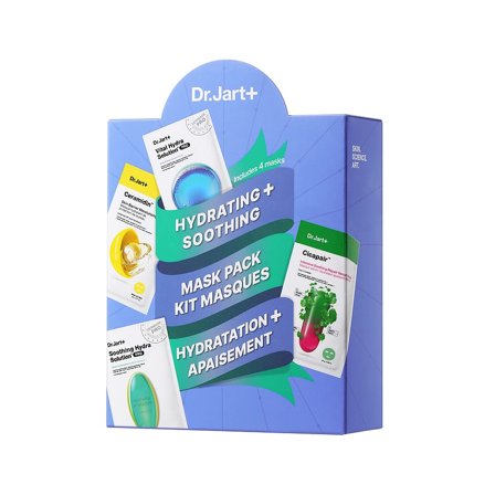 Dr.Jart+ Hydrating & Soothing Mask Kit 25g+22g+26g+26g, Skincare, Skincare, Sampak