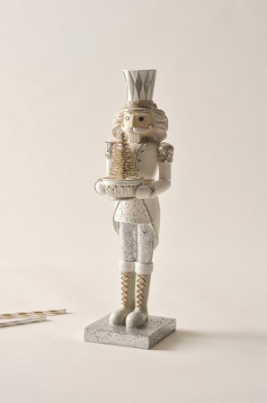 Jotex - Dekorfigur Hvit/sølv - MORITZ - Kjøp Juledekor hos Jotex