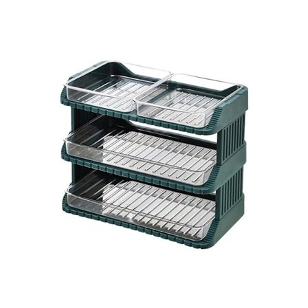 Kjøkkentilbehør: Flerlags oppbevaring og stabling, matlagingbrett, serveringsfat for husholdninger