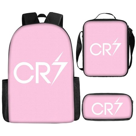 Fotballtrykk Skolesekk, Lunsjpose og Blyantveske Tredelt Sett