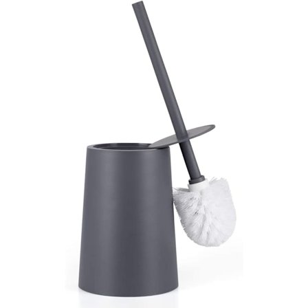 Grå Toalettborsthållare i Plast Badrum Toalettborstar och Hållare Set För Badrum Med Lock Toalettborste och Hållare