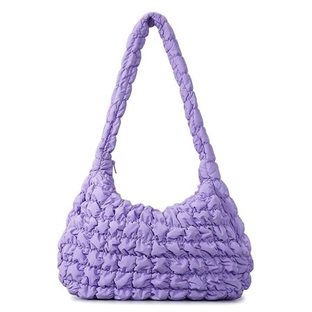 Quiltet Tote Bag Puffer Tote Bag LILLA