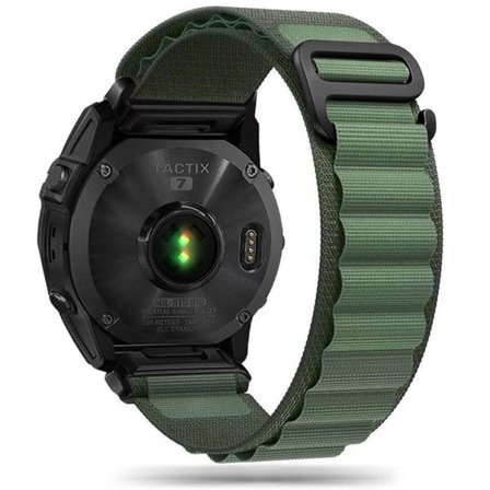Tech-Protect Nylon Pro-rem for Garmin Fenix 5 / 6 / 6 Pro / 7 - mørkegrønn
