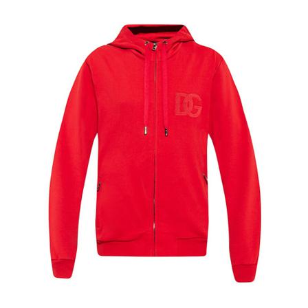 Dolce & Gabbana Logo-embroidered hoodie Rød, Herre