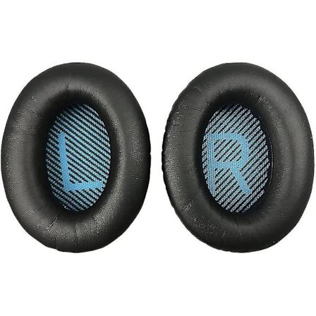 Mustat korvatyynyt Bose Quietcomfort 35 Qc35 -kuulokkeille - Vaihtotyynyt