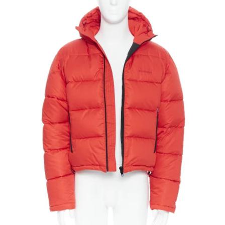 Balenciaga Vintage, Pre-owned Jackets Rood, Dames, Maat:L,nylon