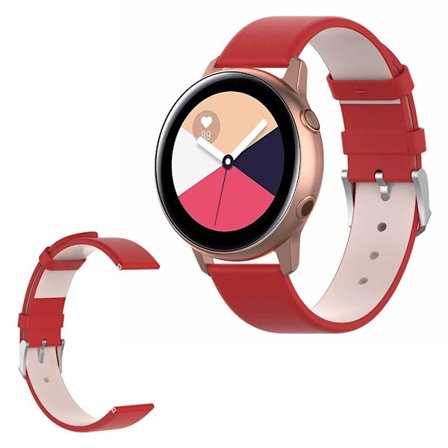 Samsung Galaxy Watch Active hållbar läder klockarmband - röd