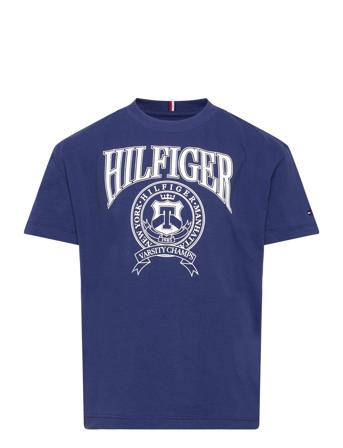 Hilfigher Varsity Tee S/S T-shirt Blå Tommy Hilfiger