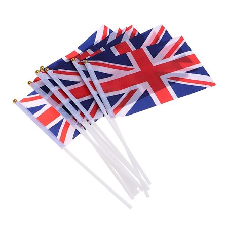 100 stk. Sportsdekor Mini Flagg Britisk Union Jack Flagg Union Jack Flagg Storbritannia Flagg (FMY)