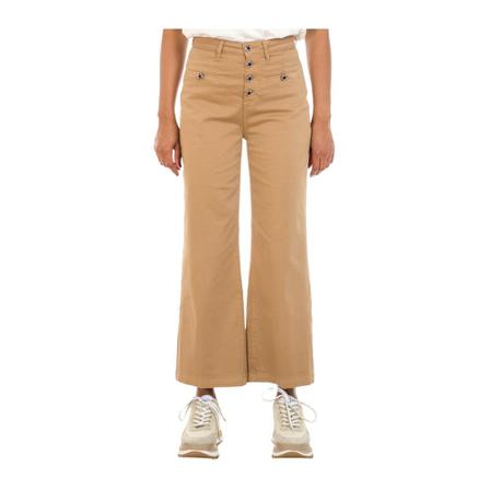 Liu Jo Wide Broek , Beige , Dames , Maat: W30