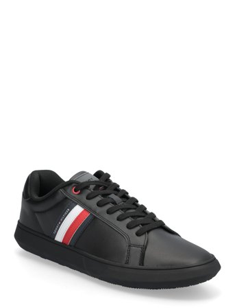 Tommy Hilfiger Essential Leather Cupsole - Black - 43