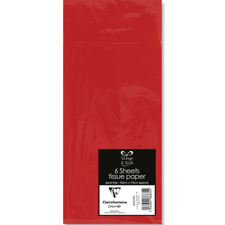 Clairefontaine Silkepapir 50x70 cm 6-pak Cream