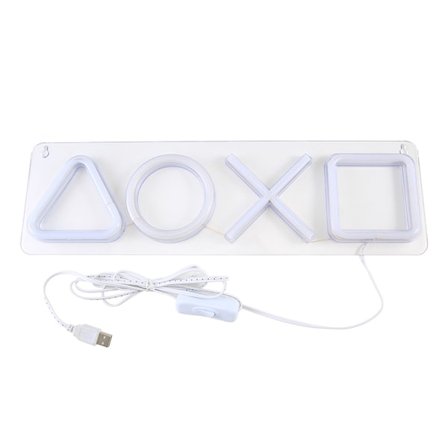 Ny LED neon skilt symbol logo akryl bakpanel modellering lys spillrom atmosfære dekorativt lys