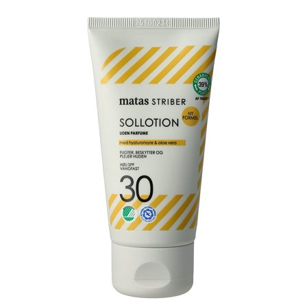 3 for 2 - Matas Striber Sollotion SPF 30 Uden Parfume rejsestr. 80 ml, Skincare, Solpleje, Solcreme