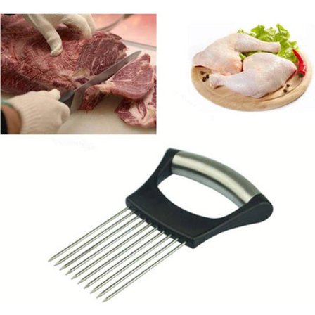 1 stk. Rustfritt stål løkpinne Kjøkkenutstyr Løkeholder