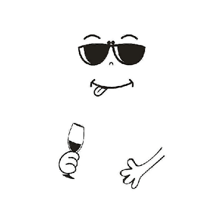 Sødt Klistermærke Køleskab Glad Lækkert Ansigt Køkken Køleskab Væg Klistermærker Kunst