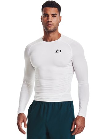 Under Armour Ua Hg Armour Comp Ls - White - XXL