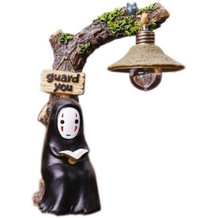 Smuk Gave Spirited Away No Face Man Natlampe Børnegave Legetøj Hjem Decor Håndværk Dekorativ Sove Lampe Chihiro Bord Skrivebordslampe Miyazaki Ha