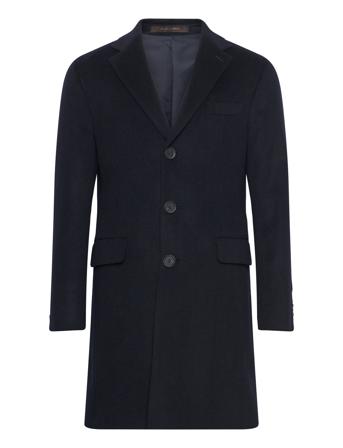 Sylar Coat Uldfrakke Frakke Navy Oscar Jacobson