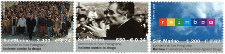 San Marino - Narkotikabekæmpelse - Postfrisk sæt 3v
