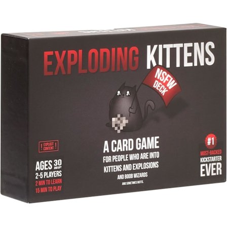 Exploding Kittens NSFW av Exploding Kittens - Kortspill for voksne og tenåringer - Et russisk rulett-kortspill (Emballasjen kan variere)