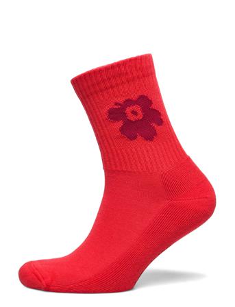Puikea Unikko Short Lingerie Socks Regular Socks Punainen Marimekko