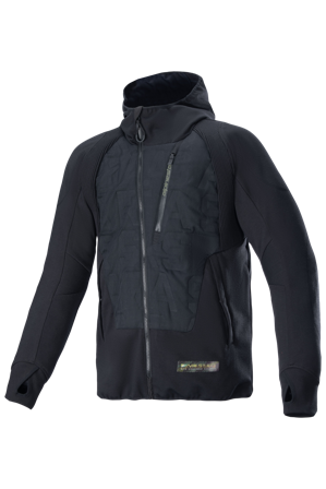 Motorradjacke Alpinestars MO.ST.EQ Hybrid Hooded Schwarz XL