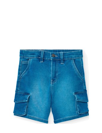 Boboli | Knit Denim Bermuda Shorts | 128