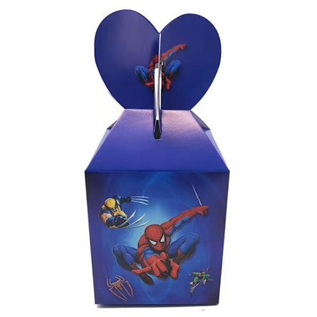 Spiderman Julgodisbox, 24 st Julpappersboxar, Födelsedagsfestbox för Godis, Choklad, Kakor, Barnkalas, Babyshower