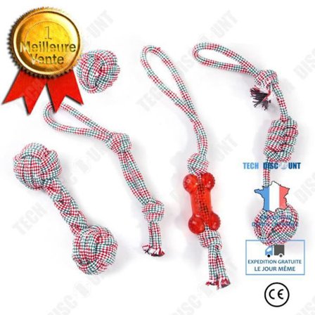 Set av snören av bomull - TD - Djurleksaker - Bittålig - Färggrann - 500g