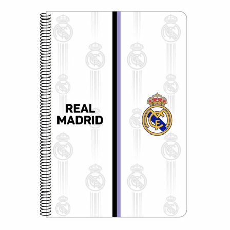 Anteckningsbok Real Madrid C,F, Svart Vit A4