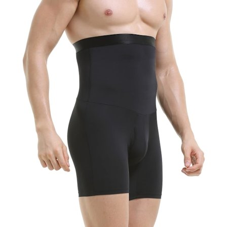 Menns Tummy Control Shorts Høy Midje Underbukse Slankende Shapewear Body Shaper Leg Boxer Briefs