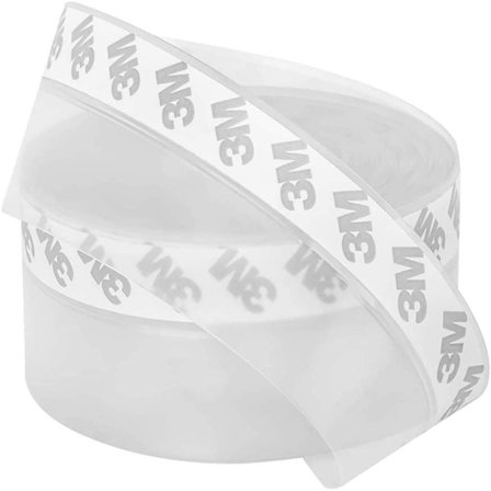 Klæbende dørbund, 5M x 45MM gennemsigtig blød silikoneforsegling