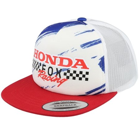 Kinder Fox - Weiss trucker Cap - Kinder Fox X Honda Racing Foam White/Red Trucker Snapback @ Hatstore