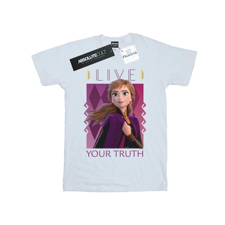 Disney Girls Frozen 2 Anna Live Your Truth Bomull T-shirt 3-4 år