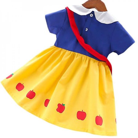 Snehvide Børn Piger Prinsesse A-linje Kjoler Udklædningskostume