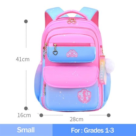 Suurikokoinen sivusta avattava reppu teinitytöille, kevyt sarjakuvakoulureppu ulkoiluun ja matkustamiseen, opiskelijan laukku