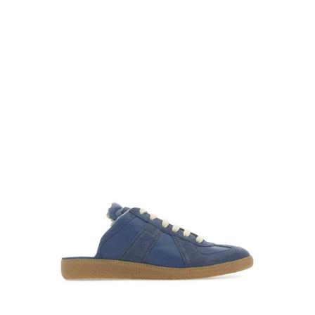 Maison Margiela, Sliders Blauw, Dames, Maat:37 EU